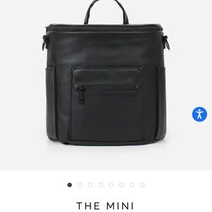 FAWN mini diaper bag. ALL BLACK